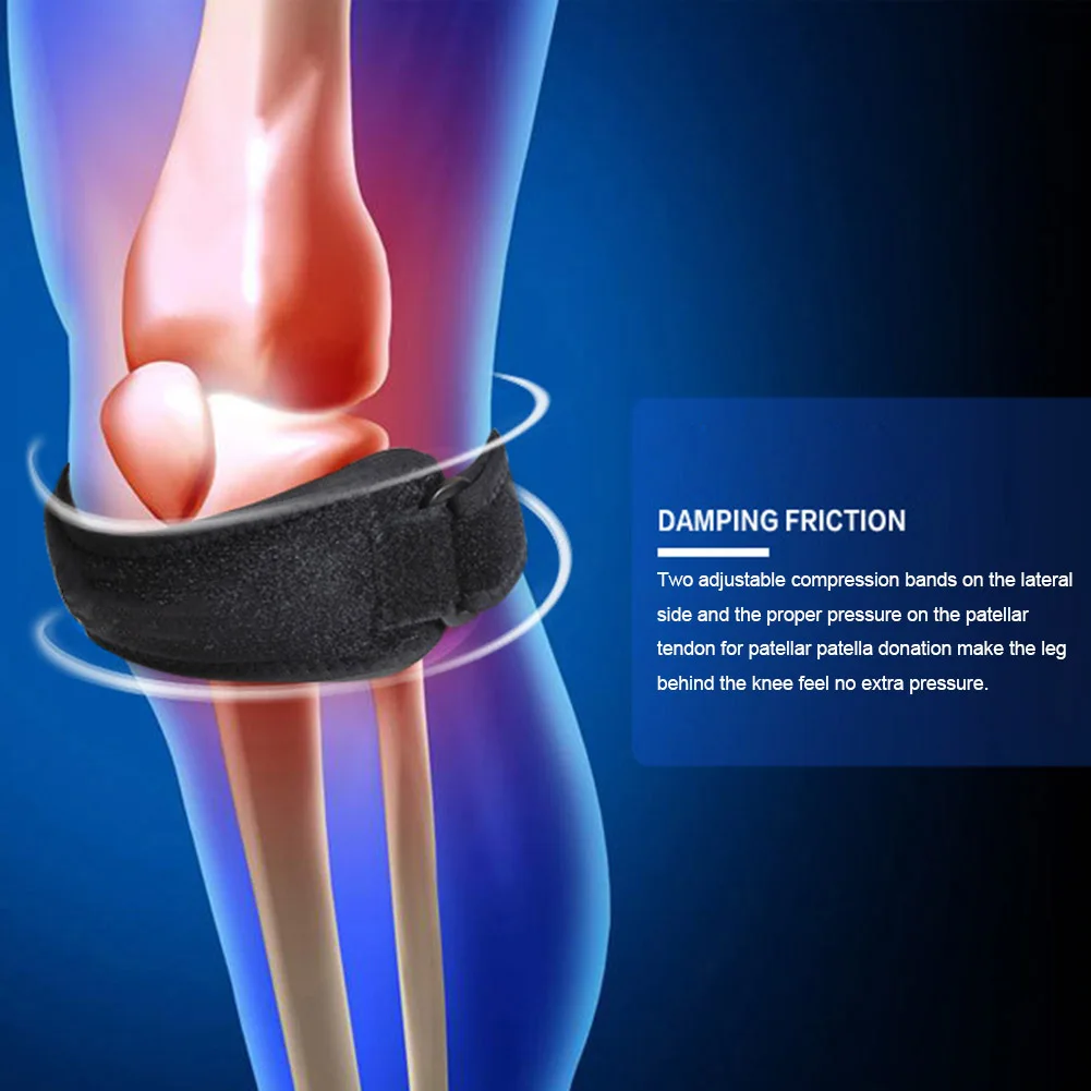 Мягкий наколенник защитный ремень Регулируемый дышащий коленной чашечки