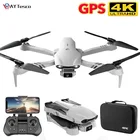 F10 Радиоуправляемый Дрон 4K HD Двойная камера фото GPS WIFI FPV Дрон широкий угол FPV профессиональные дроны бесщеточный двигатель складной Радиоуправляемый квадрокоптер