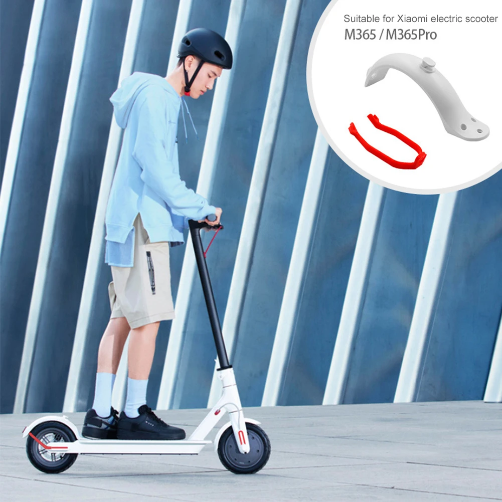 

2021 black Fenders Scooter Wings Rear Mud Guard Support Protection Plastic Parts Screws Rubber Stopper for xiaomi Mijia m365 Pro