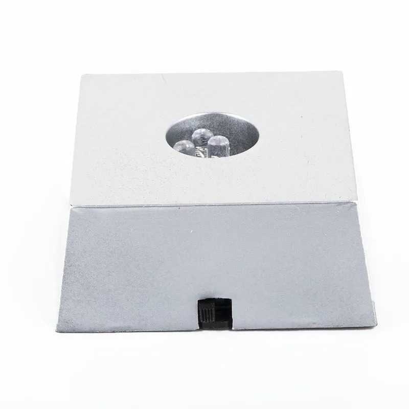 3 светодиодный яркий свет кристалл фигурка дисплей база домашний декор подставка