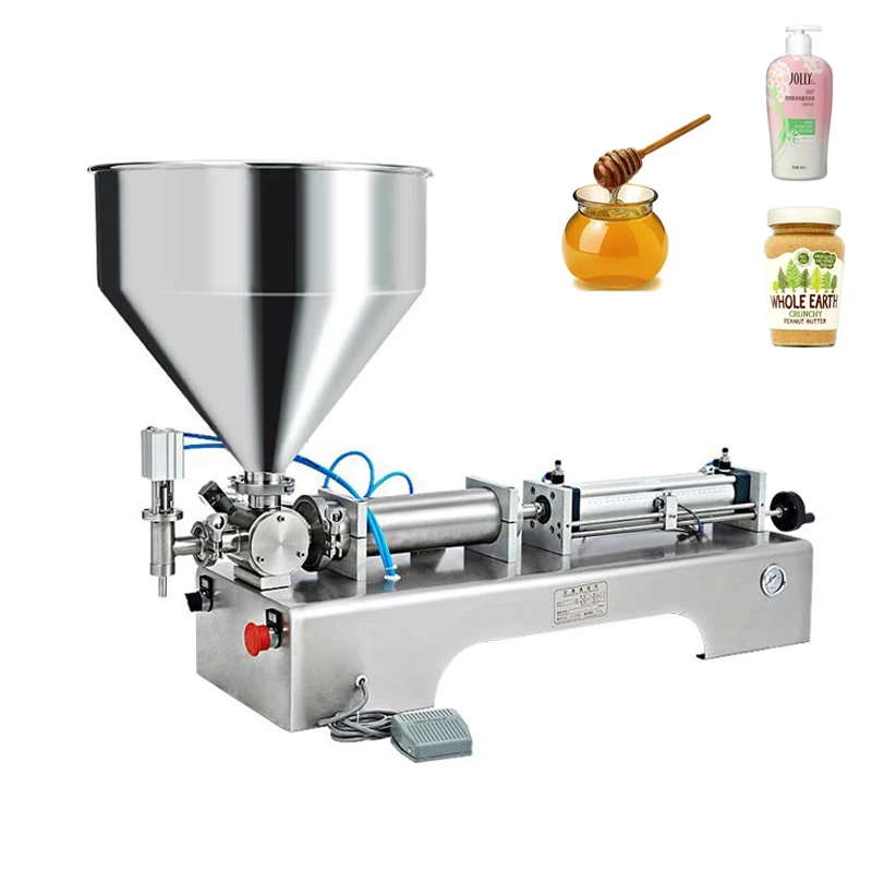 

Pneumatic Liquid Filling Machine Volumetric Soft Drink Liquid Filler Quantitative Glue Honey Paste Shower Gel Filling Machine