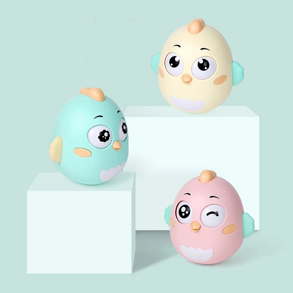 

Baby Early Education Crispy Ringtone Cute Chick Tumbler Montessori Toy Children's Gift Educational Puzzle Doll Dual-Use Tumbler