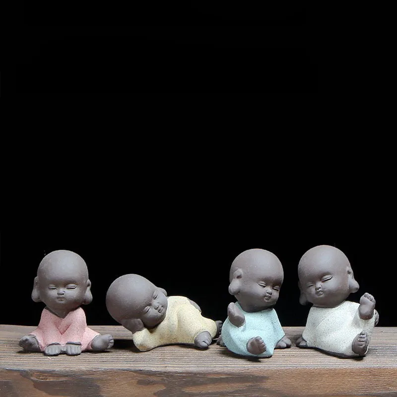 Китайский Цвет небольшой монахи Керамика из мультфильма Холодное сердце фигурки