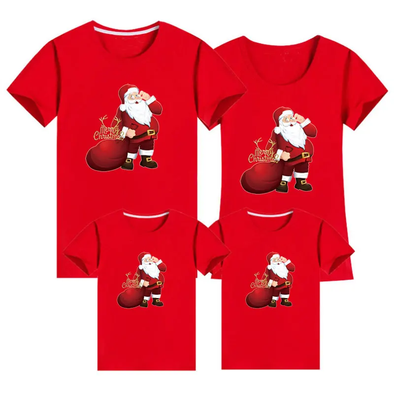 

Christmas Matching Family Outfits Mommy Daddy And Me Clothes T-shirt Mother And Daughter Santa Claus Family Matching Clothes
