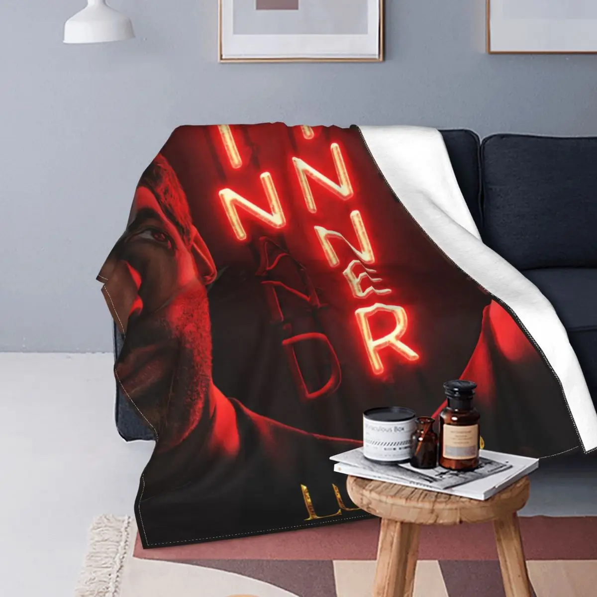 

Lucifer Morningstar Dan Espinoza Blankets Suspense Crime Fuzzy Novelty Throw Blankets for Home Restaurant Autumn/Winter