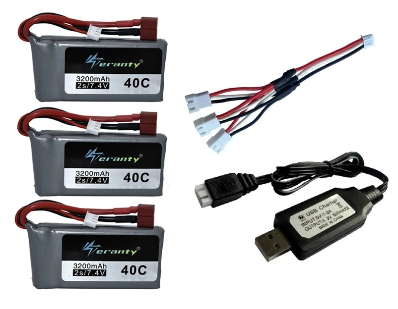 Обновление 3200mah 40C для Wltoys 12428 12423 RC четырехколесный внедорожный автомобиль 2s 7,4 v Lipo аккумулятор Feiyue 03 Q39 RC гоночный автомобиль - Цвет: Лаванда