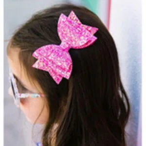 Детские двухслойные зажимы для волос с бантом и блестками 14 шт./лот|Аксессуары