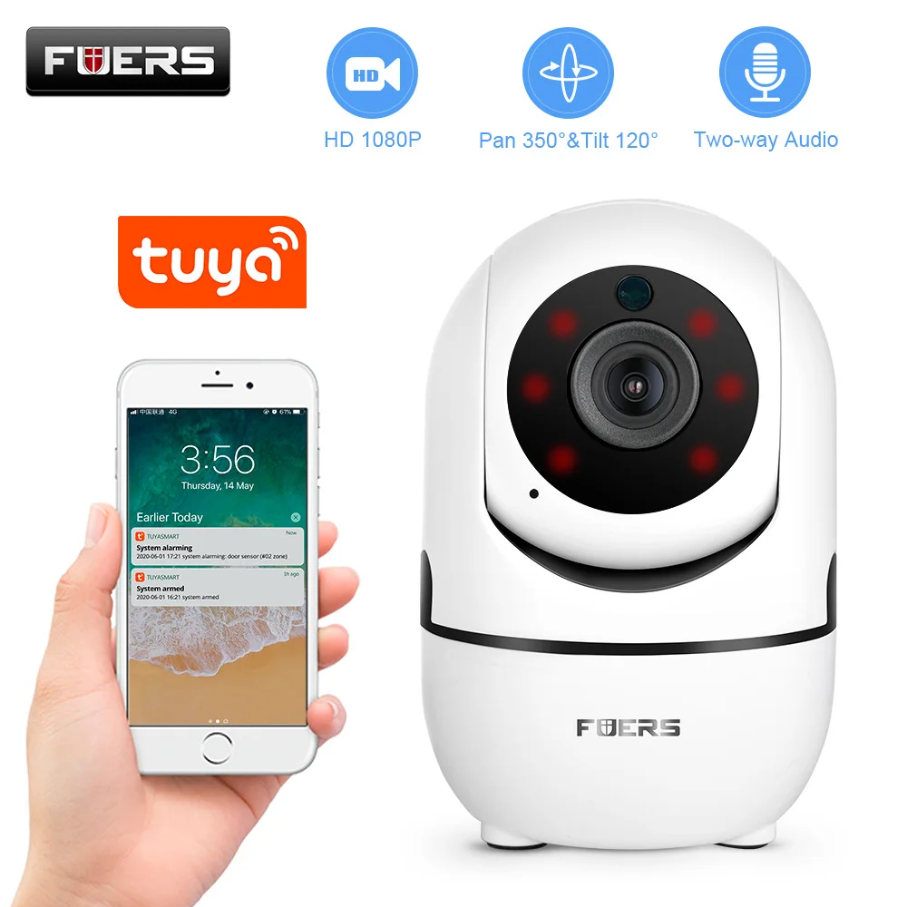 

Умная камера видеонаблюдения Fuers HD 1080P с поддержкой Wi-Fi