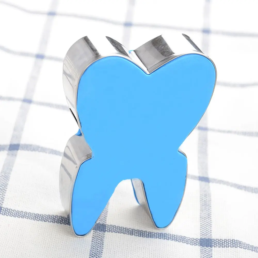 Новинка 3D резак для печенья в форме зуба инструменты из нержавеющей стали формы