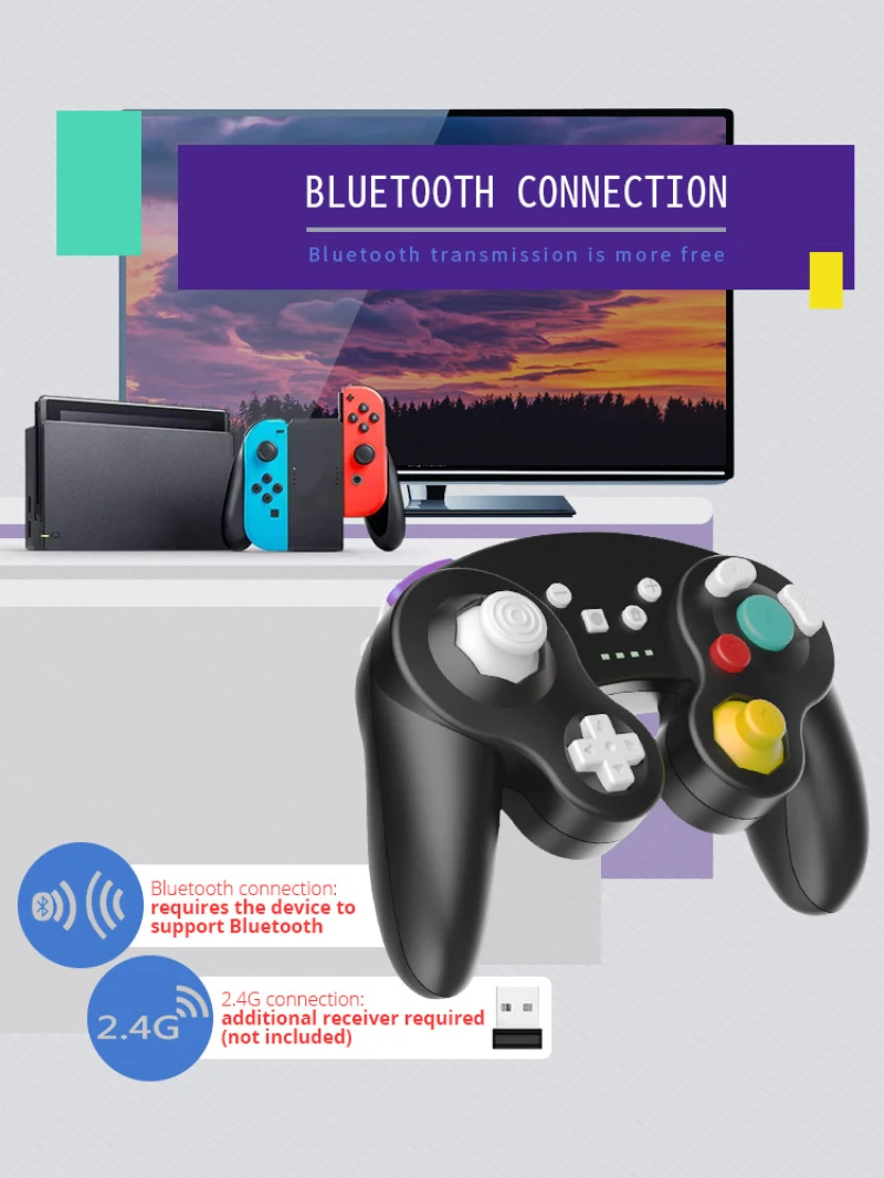 Беспроводной геймпад для Nintendo Ngc контроллер Switch/PC/TV Box/PS3 Voor джойстик|Геймпады| |