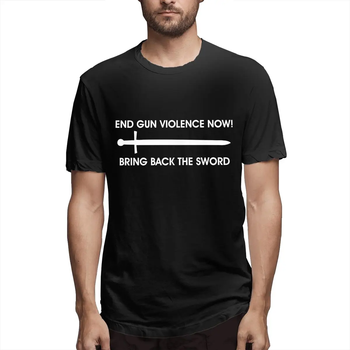 

MEDIEVAL SOLUTION Men T Shirt Fashion Tee Shirt Short Sleeve Crewneck T-Shirts 100% Cotton Graphic Printed Clothes