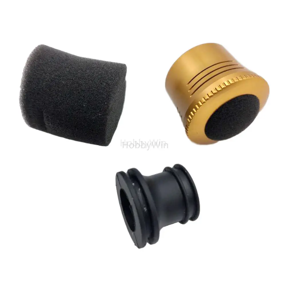 Golden Aluminum 1/8 High Flow Air Filter for RC Model Nitro Fuel Eengine Buggy Car Off-Road Truck Truggy | Игрушки и хобби