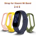 Ремешок силиконовый для Xiaomi Mi Band 5 4 3, сменный Браслет для Mi Band 3 4 5, для мужчин и женщин