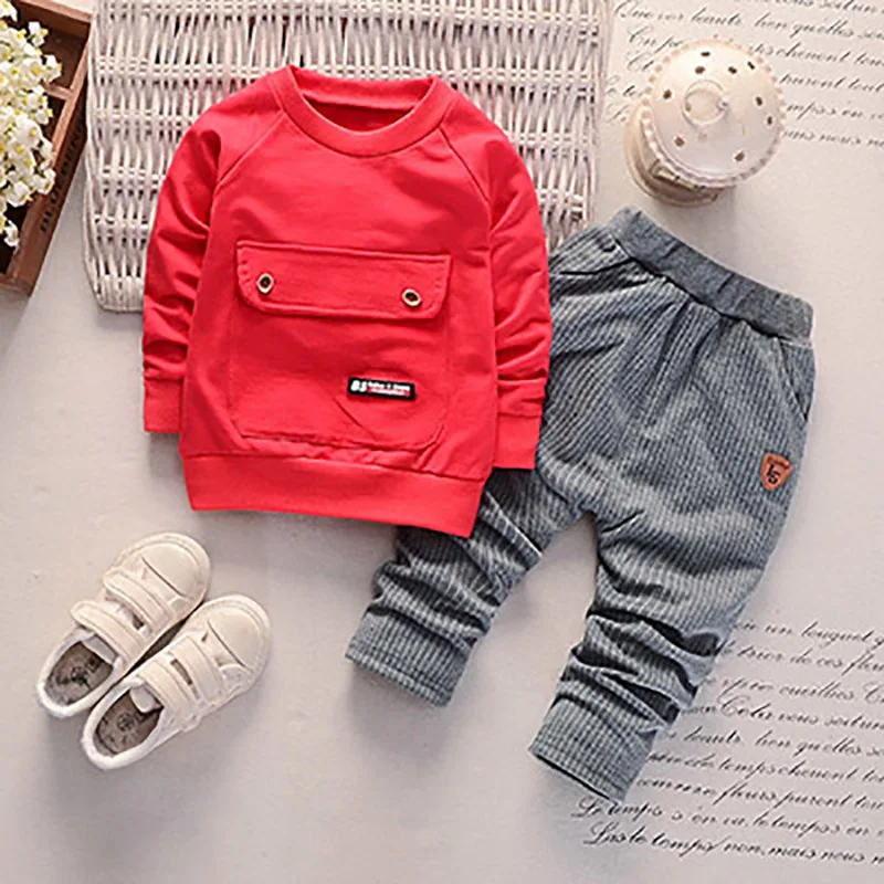 

ZWY676 Autumn New Baby Children's Clothing Sets Kids Autumn Long Sleeve Casual Active Suits Letter Print Pullover Tops and Pants