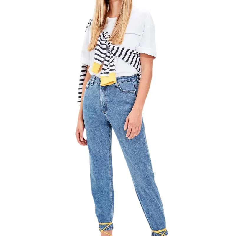 

Trendyol Blue High Waist Mom Jeans TWOAW20JE0129