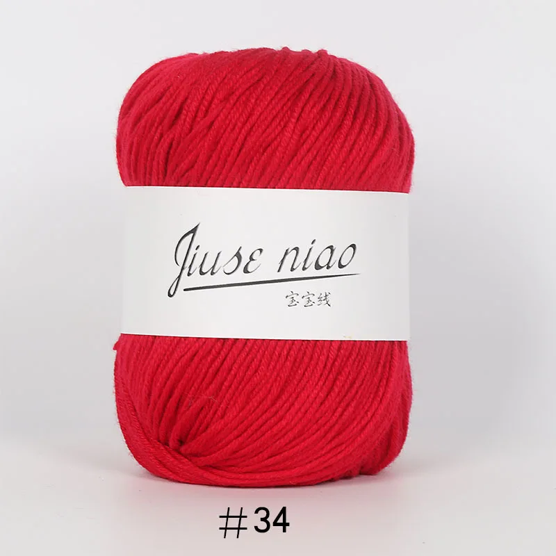 Пряжа для ручного вязания детская хлопковая нить вязание крючком сделай сам