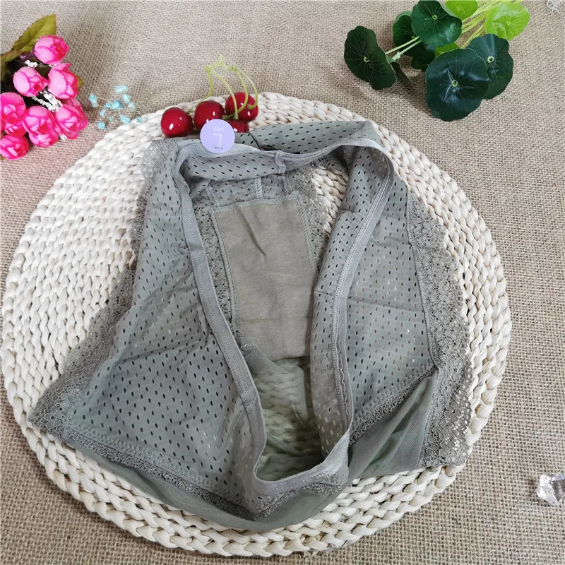 

Sexy Women Lace Panties Low Waist Transparent Briefs Stitching Breathable Comfortable Hollow Seamless Cotton Girl Underwear