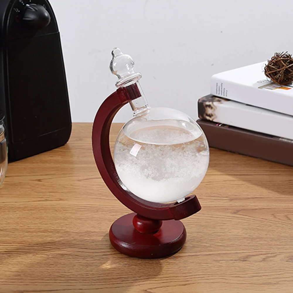 1 шт. креативная стеклянная бутылка в форме глобуса настольная Метеостанция