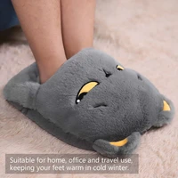electric heating pad usb winter foot warmer fashionable cartoon electric heating slipper shoes for home travel office