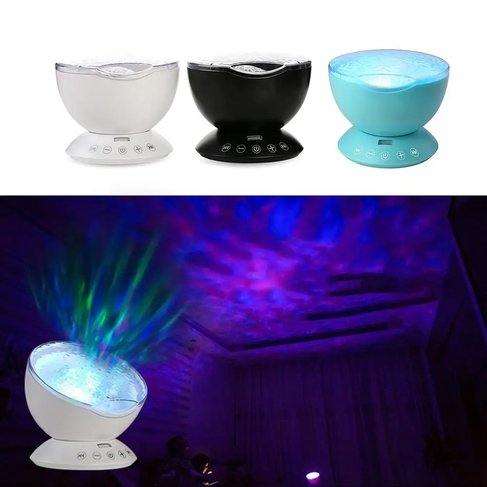 7 Красочный светильник морской волны ночник s музыкальный проигрыватель спальня