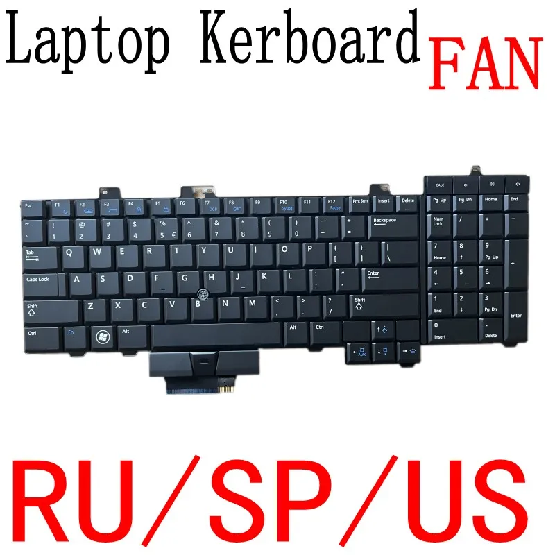 

Для dell, m6400, m6000, запасная Клавиатура для ноутбука