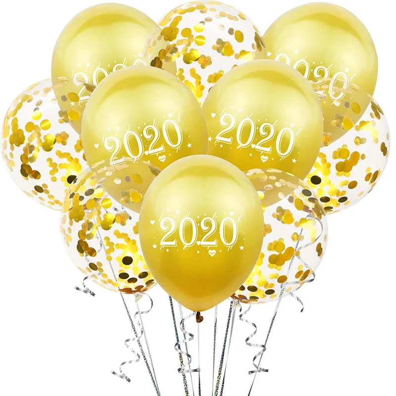 

Twins NEW 10pcs 12inch 2020 Number Latex Balloons Digit Air Happy New Year Balloons Christmas Party Decorations New Year 2020 Ball