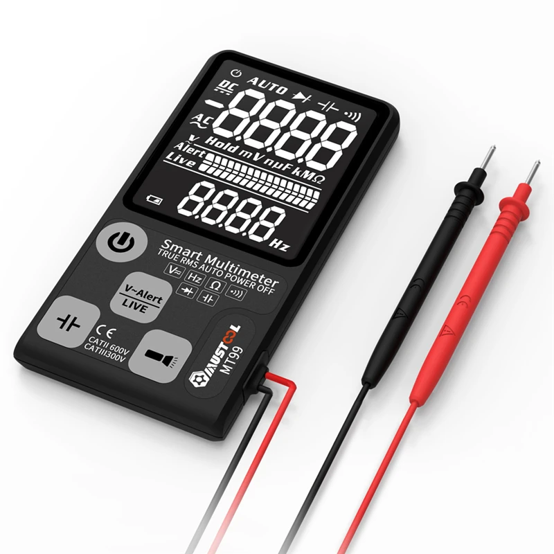 MUSTOOL MT99 True RMS 9999 отсчетов цифровой мультиметр в сверхвысоком разрешении EBTN ЖК