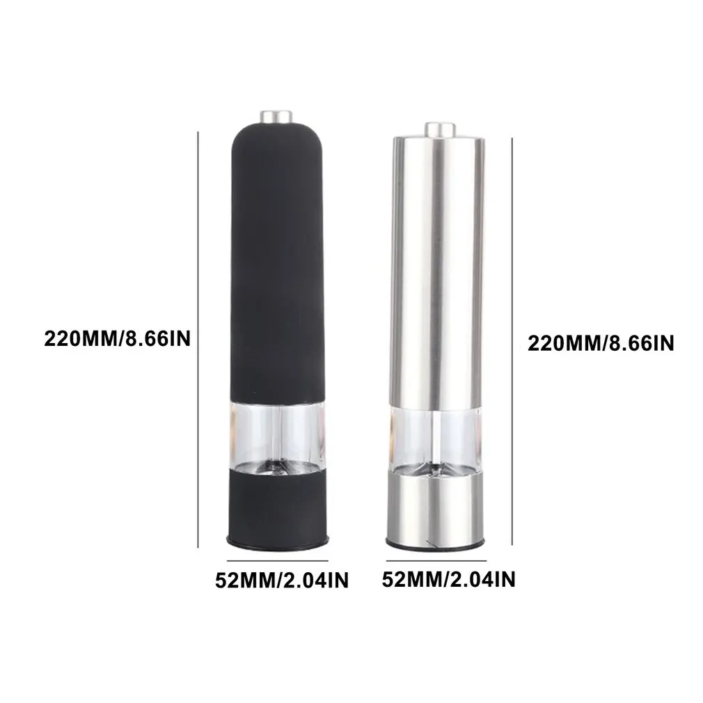 

Electric Salt and Pepper Grinder Mill Stainless Steel Pepper Spices Mill Cutter Kitchen Seasoning Tools Accessories for Cooking