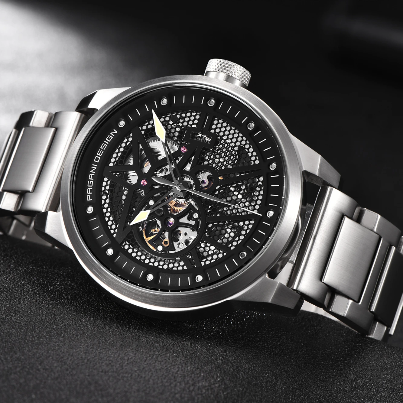 PAGANI Дизайн Модные мужские автоматические механические часы 30 метров
