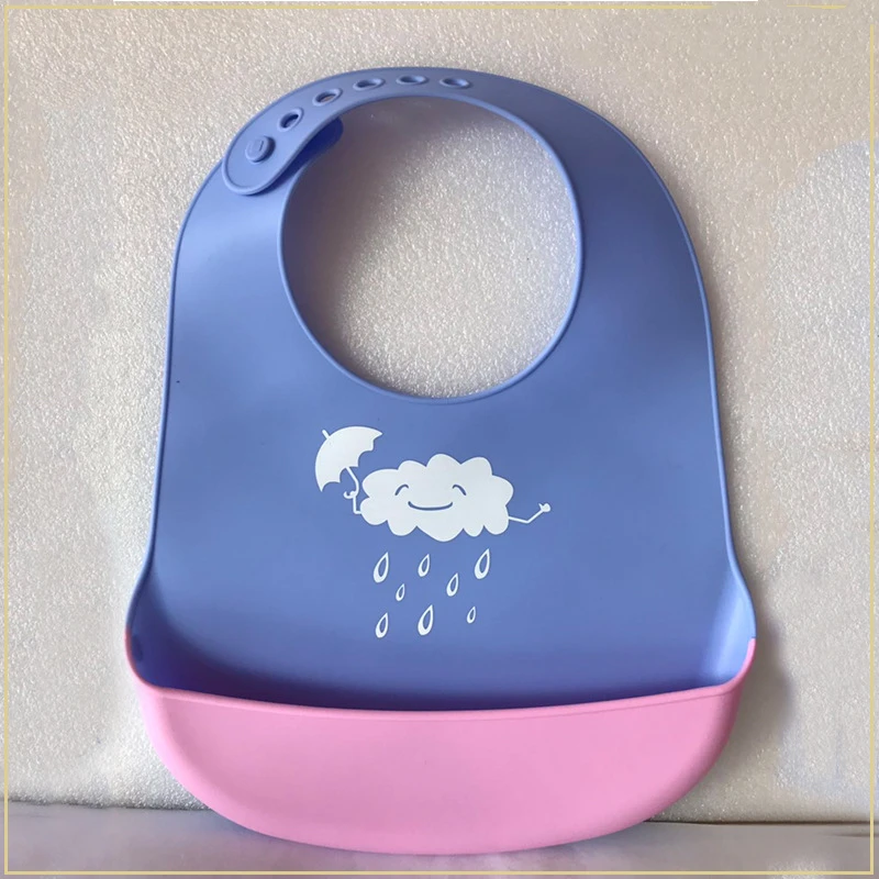 

Baby Silicone Bandana Bibs Waterproof Feeding Baby Saliva Towel Newborn Cartoon Aprons Baby Bib Adjustable Burp Cloths