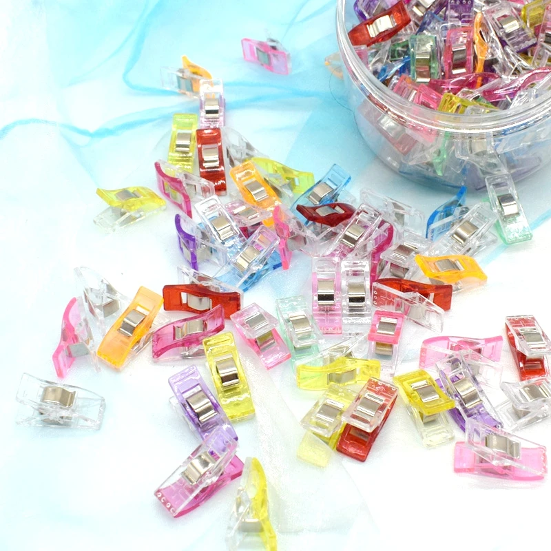 20 штук Швейные зажимы многоцветный ПВХ Пластиковые тканевые лоскутное Крафта