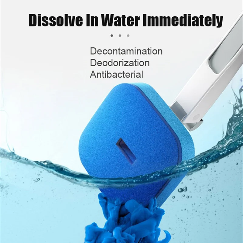 household disposable toilet brush comes with cleaning liquid toilet brush no dead ends cleaning brush bathroom accessories free global shipping