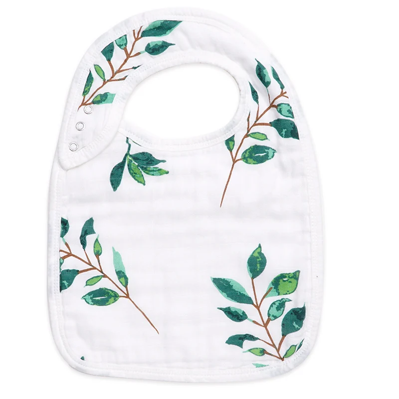 green leaves Muslinlife детские нагрудники Новинка бамбуковый хлопок высокого качества Babadores Para Bebe слюнявчик для младенца полотенце для мальчиков и девочек - Цвет: green leaves