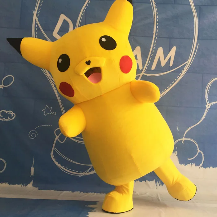 Покемон талисман PIKACHU костюм нарядное платье наряд на Хэллоуин Карнавальный Аниме Покемон классический мультфильм для взрослых милые трусы с рисунками для детей, детские костюмы