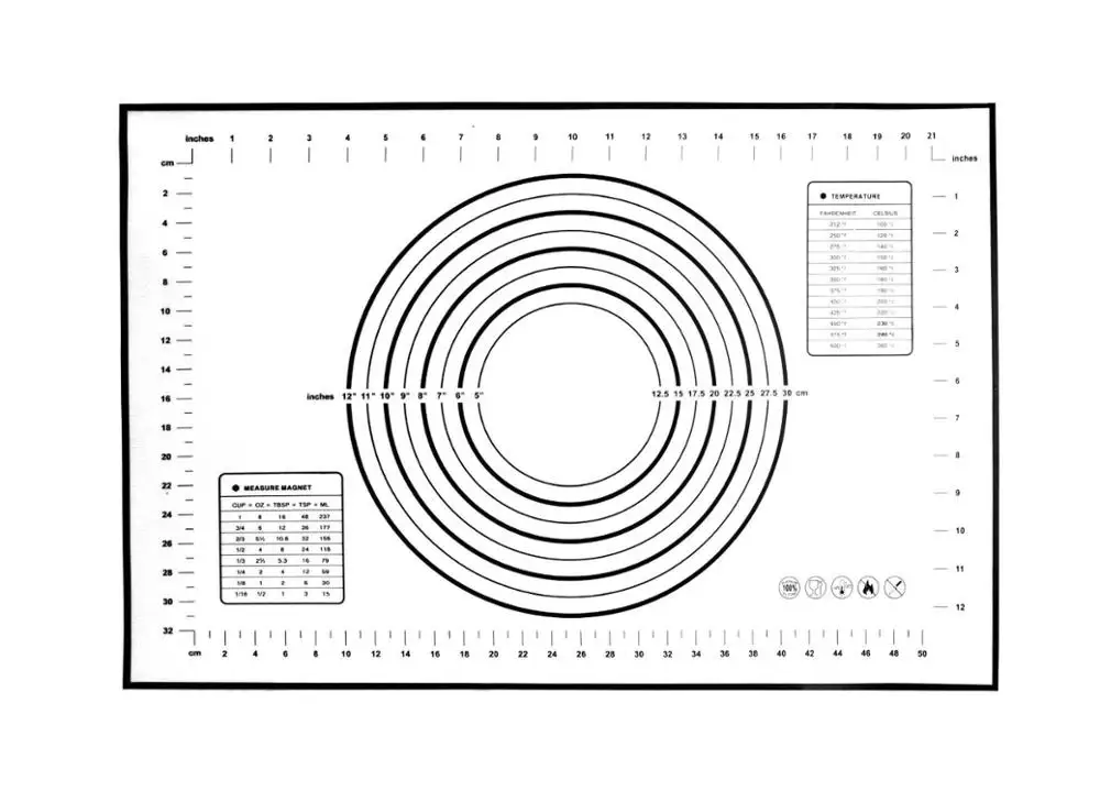 TAPIS CUISSON силиконовый коврик для выпечки пиццы тестомеситель Кондитерские