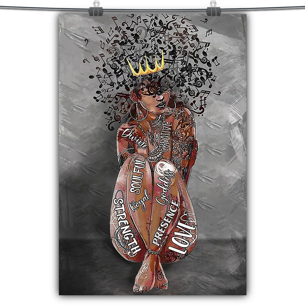 Без рамки HD печать акварель американском стиле для девочек императрицы плакат