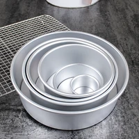 2 to 10 inch aluminum alloy round cake mould chiffon cake baking pan pudding cheese cake mold diy baking cake tools