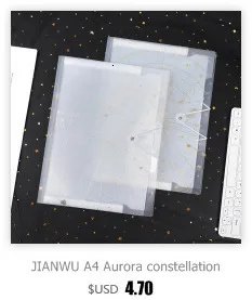 JIANWU, KOKUYO, милый светильник, цветные печенья, А4, 6 P, папка, сумка для хранения конфет, пластиковый файл, карман, kawaii, школьные принадлежности