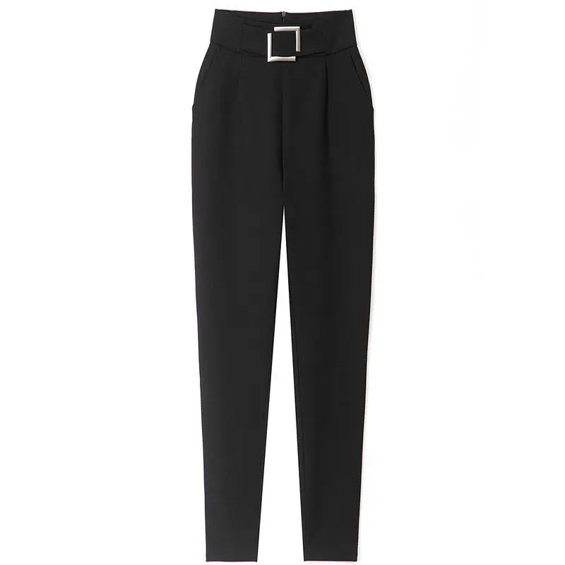 Новинка 2019 женские повседневные офисные брюки-карандаш милые облегающие