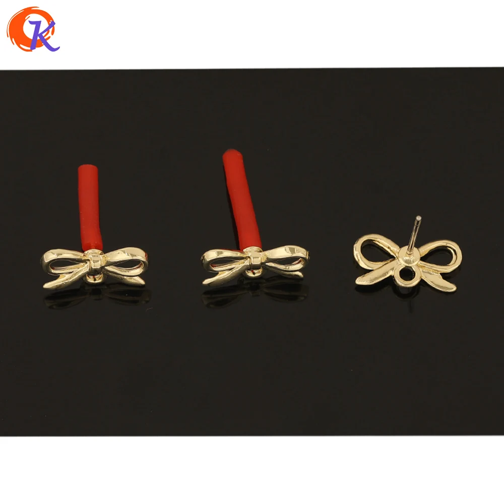

Cordial Design 100Pcs 8*13MM Jewelry Accessories/Hand Made/Earrings Stud/Bowknot Shape/Jewelry Making/DIY Parts/Earring Findings