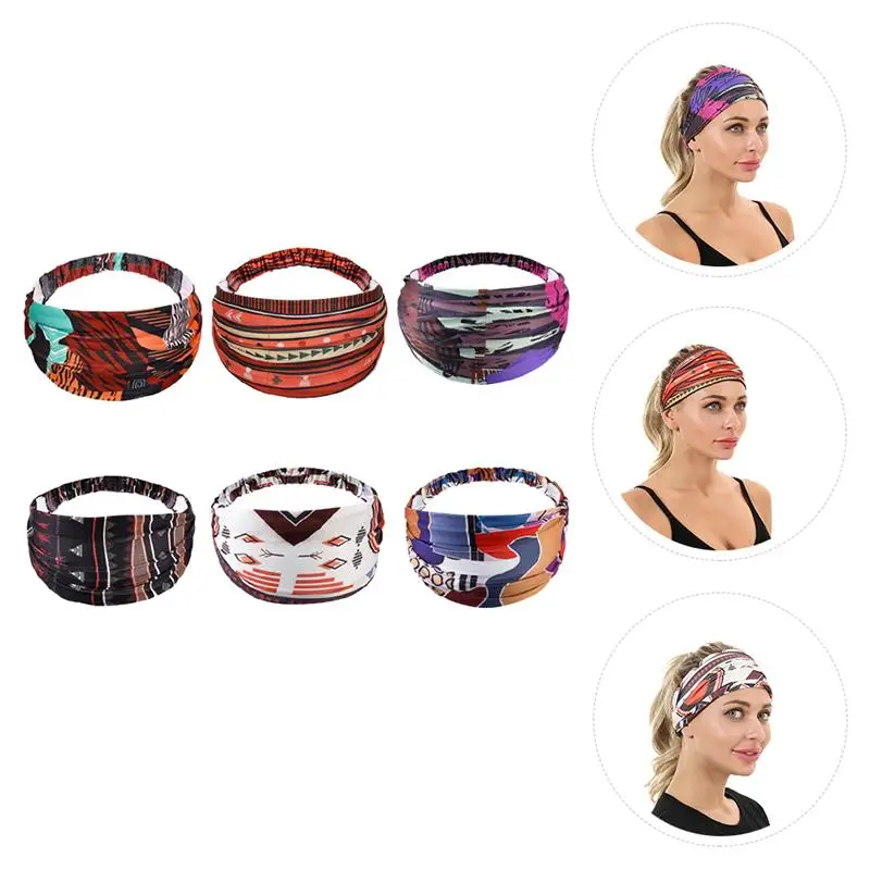 

6Pcs Girls Hairbands Hair Hoops Hair Accessories Thin Hairbands for Female Lady Sports Woman