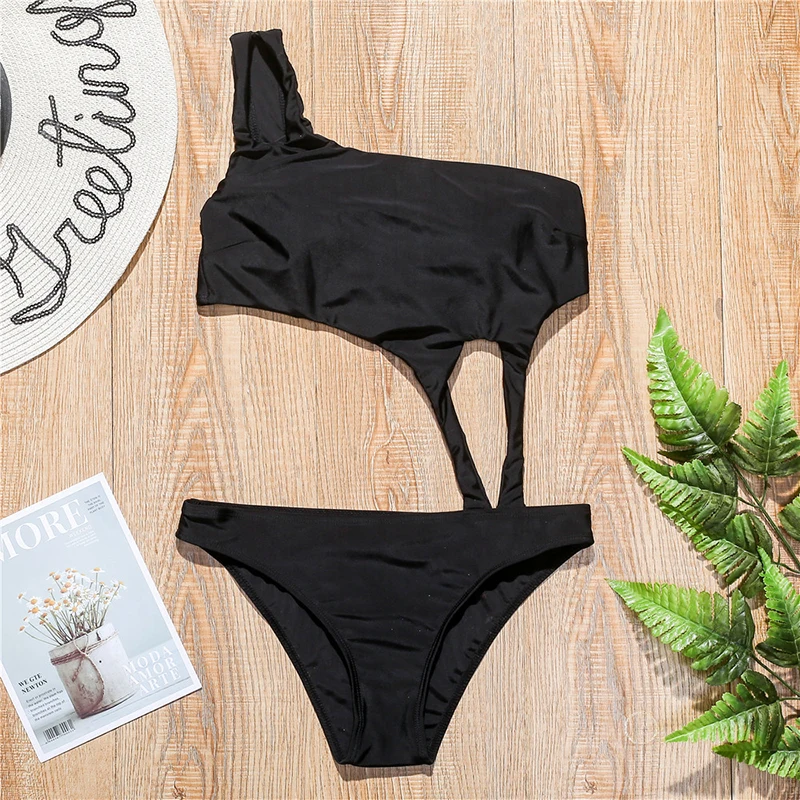 

2020 Sexy Women Bodysuit One Piece Thong Swimsuit High Leg Cut Swimwear Push Up Monokini Swimming Bathing Suit Trikinis Biquini