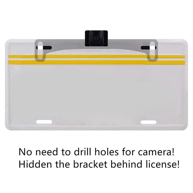 170 градусов Автомобильный номерной знак заднего вида камера ночного