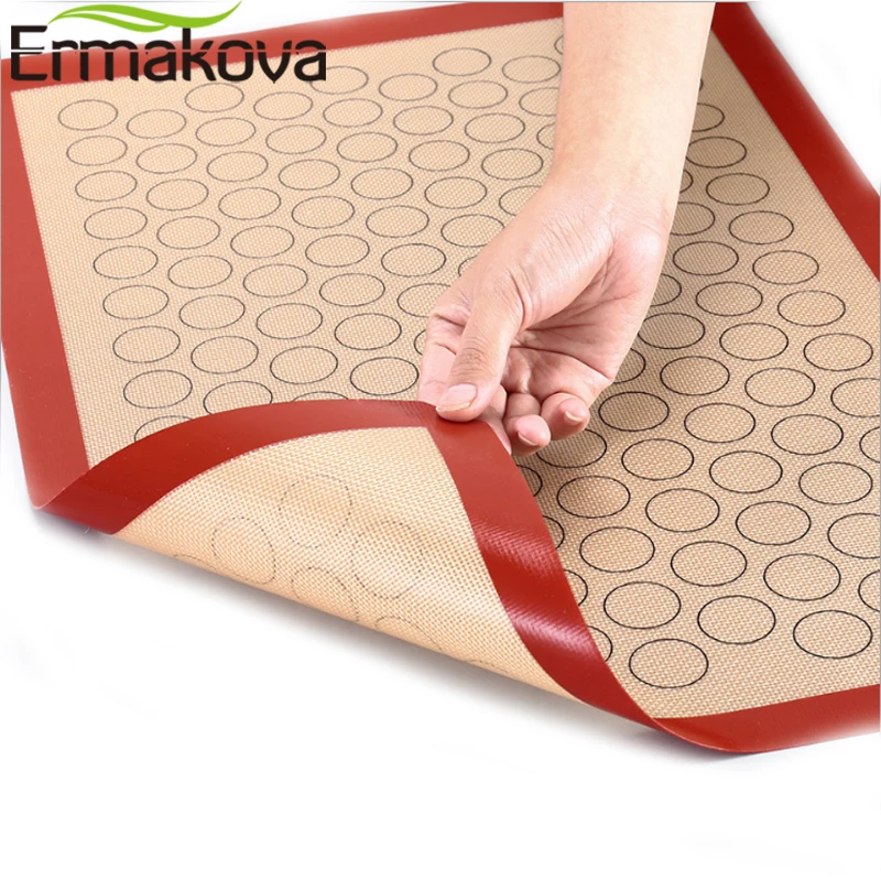 Антипригарный силиконовый коврик для выпечки ERMAKOVA макарон не содержит бфа