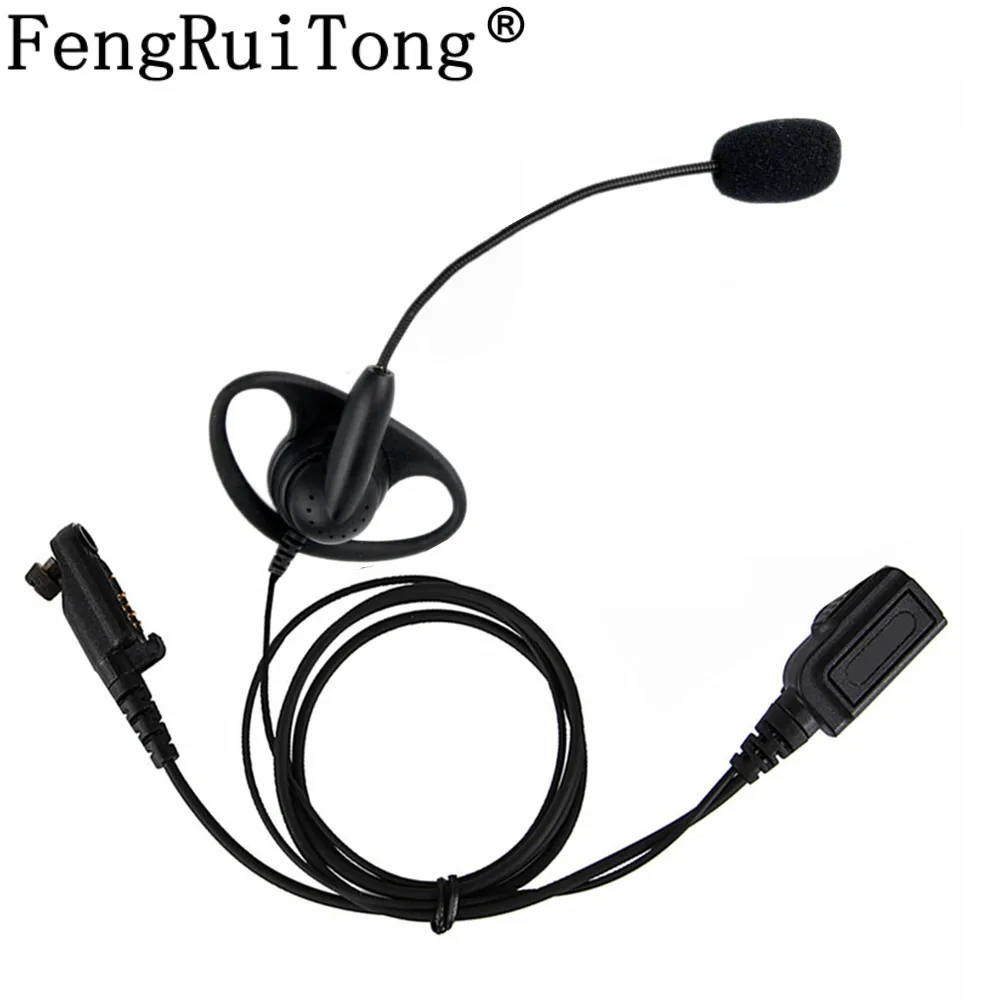 Walkie Talkie Headset Iron Clip D Type Mic Stick Tactical Headphone For HYT Hytera PD600 PD602 PD665 PD680 PD682  X1p X1e Radio