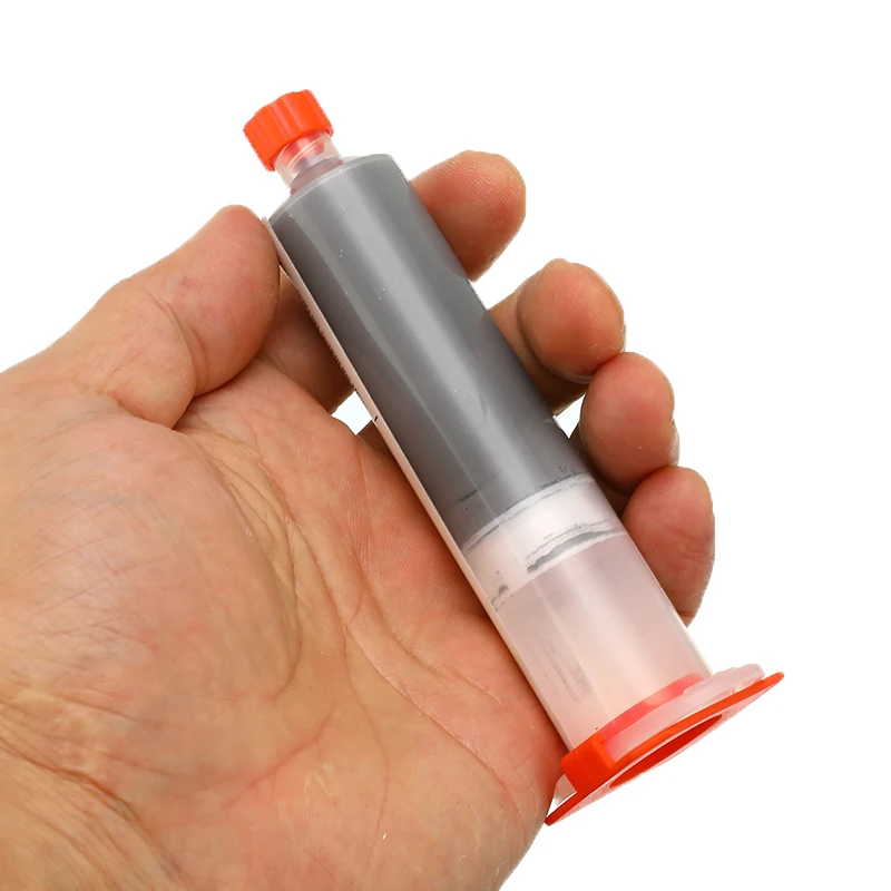 Паяльная паста 100 г шприц жидкий флюс безсвинцовый трафарет сварочный инструмент