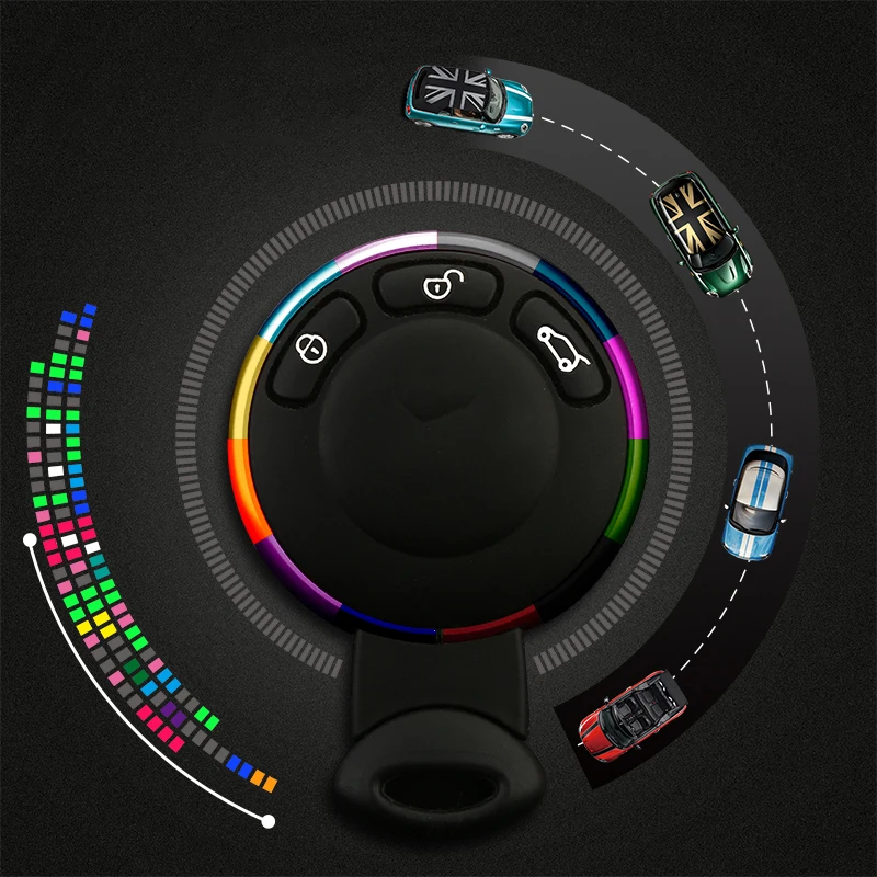 Автомобильный Стайлинг Keying брелок из алюминиевого сплава с кольцом обрезная