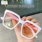 Квадратные Солнцезащитные очки для мужчин и женщин, брендовые дизайнерские классические очки с градиентными линзами, UV400, розовые, белые