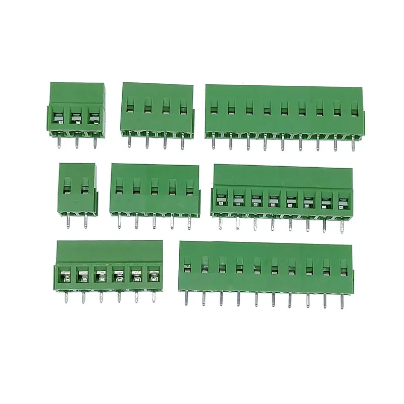 

DG/KF128 2.54mm PCB Screw Terminal Block Connector 2P 3P 4P 5P 6P 7P 8P 9P 10P 12P Terminals 150V 6A