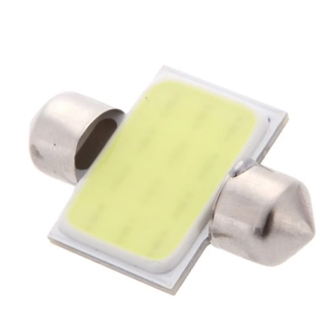 3 Вт COB светодиодный потолочный светильник для салона автомобиля лампа 31 мм белый